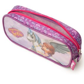 Estojo Escolar Feminino Princesinha Sofia Lilás