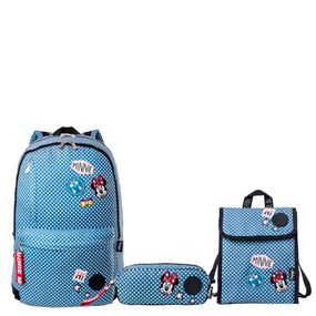 Kit Disney Minnie Patches Azul