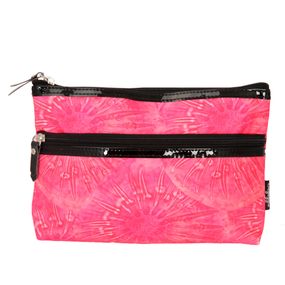 Necessaire Viagem Feminina Tie Dye Pequena Rosa