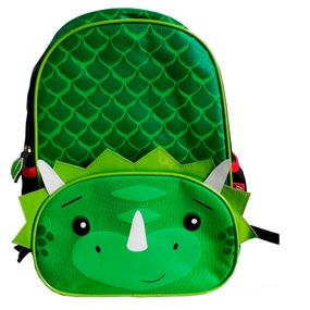 Mochila Infantil Pets Dinossauro Verde