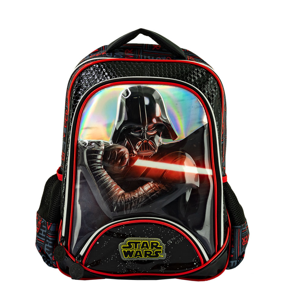 Mochila Escolar Masculina Darth Vader Preta