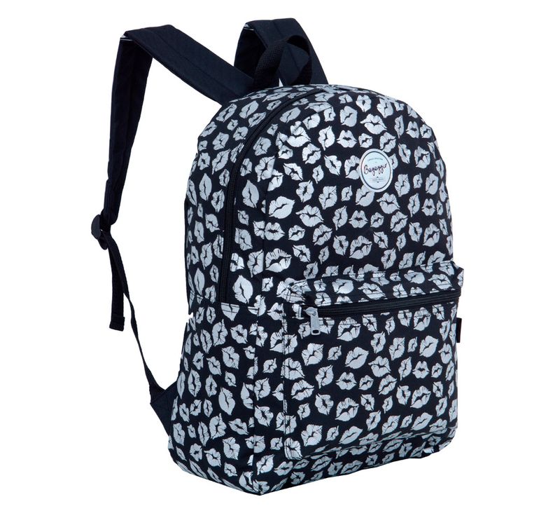 MOCHILA-BASICA-SILVER-KISSES-20J--PRETO-U-------------------4582