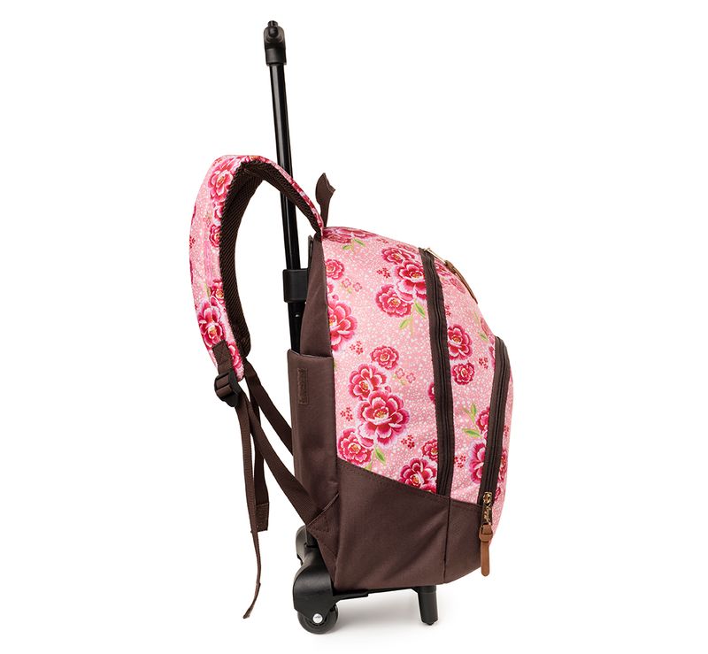 0220240337001Mochila-Infantil-Feminina-Floral-Camelia-com-Rodinha