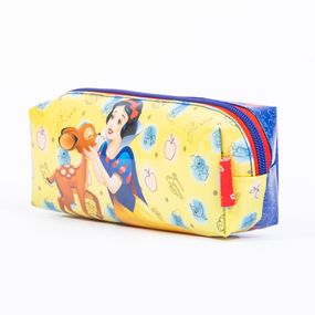 Estojo Escolar Feminino Branca de Neve Azul