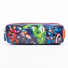 Estojo Escolar Masculino Vingadores Azul