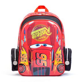 Mochila Escolar Masculina Disney Carros Vermelha