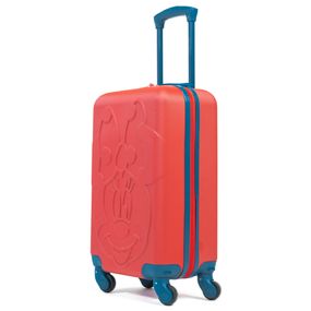 Mala de Bordo 10 kg Abs 4 Rodas Minnie 3D Vermelho