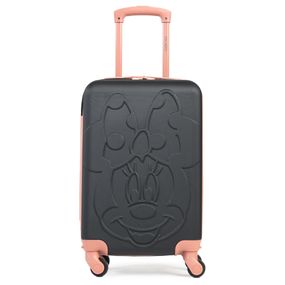 Mala de Bordo 10 kg Abs 4 Rodas Minnie 3D Preta