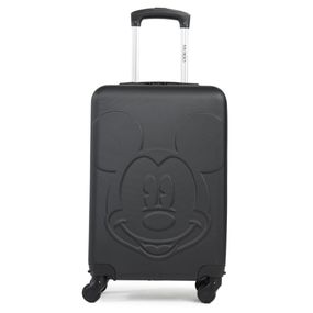 Mala de Bordo 10 kg Abs 4 Rodas Mickey 3D Preta