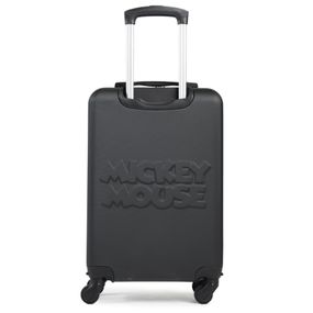 Mala de Bordo 10 kg Abs 4 Rodas Mickey 3D Preta