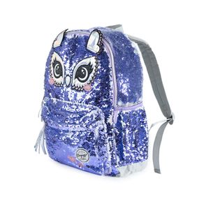 Mochila Escolar Feminina Coruja Roxa