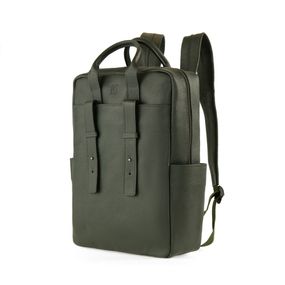 Mochila Masculina de Couro para Notebook Gávea II Verde