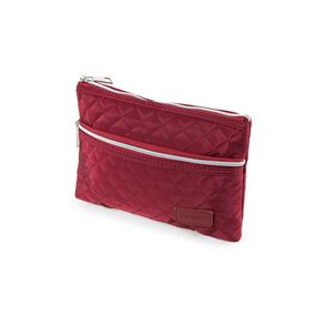 Necessaire Viagem Feminina Pequena Matelasse Vinho