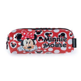 Estojo Escolar Feminino Disney Minnie Vermelho