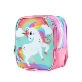 Lancheira Escolar Feminina Unicornio Rainbow