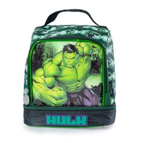 Lancheira Escolar Masculina Marvel Hulk Verde