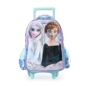 Mochila Escolar Feminina de Rodinhas Frozen Premium