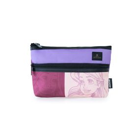 Necessaire Viagem Feminina Pequena Princesas Colors Lilás