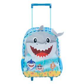 Mochila Escolar de Rodinhas Shark Gang