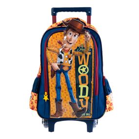 Mochila Escolar Masculina de Rodinhas Premium Toy Story Woody