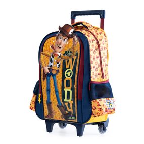 Mochila Escolar Masculina de Rodinhas Premium Toy Story Woody