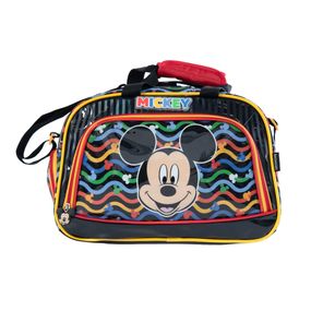 Bolsa de Viagem Pequena Infantil Disney Mickey  Premium Preta