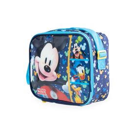 Lancheira Escolar Masculina Mickey  Azul