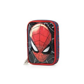 Estojo Escolar Grande Homem Aranha Premium Azul