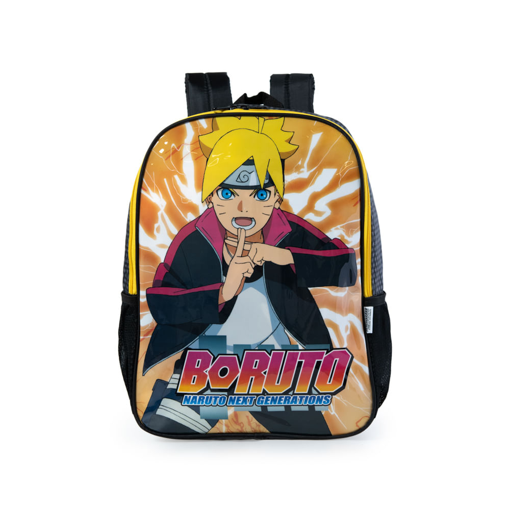 Mochila Escolar Passeio Juvenil Boruto Kit Completo Anime Naruto