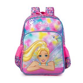 Kit Mochila Escolar Feminina Barbie com Lancheira e Estojo Premium Rosa