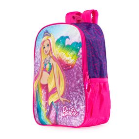 Mochila Escolar Infantil Feminina Barbie Rosa