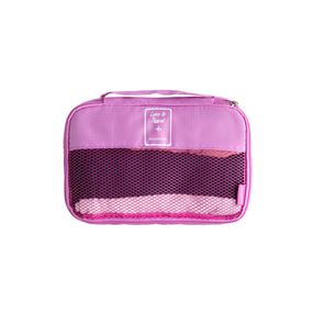 Kit Organizador de Mala 4 Peças Rosa