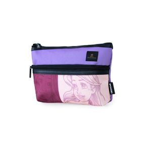 Necessaire Viagem Feminina Pequena Princesas Colors Lilás