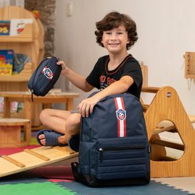 Mochila Escolar Masculina Futebol