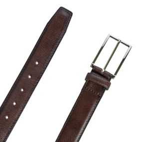 Cinto Masculino de Couro 35mm Chanfrado Preto 95