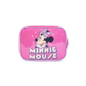 Estojo Escolar Feminino Minnie - Grande Rosa