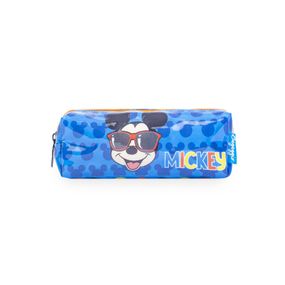 Estojo Escolar Masculino Mickey Azul