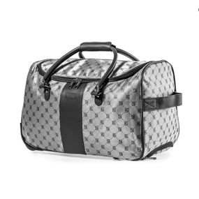 Bolsa de Viagem Feminina com Rodas Marsala II Preto