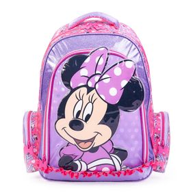 Mochila Escolar Feminina Disney Minnie II Rosa