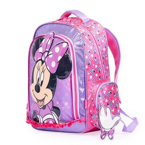 Mochila Escolar Feminina Disney Minnie II Rosa