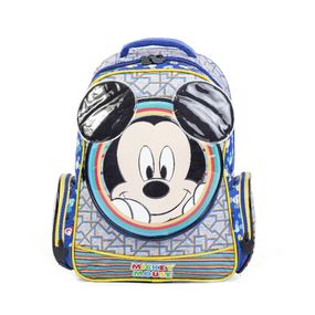 Mochila Escolar Masculina Disney Mickey Azul