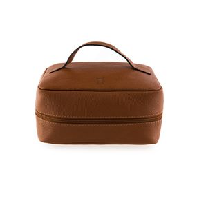 Necessaire Viagem Masculina de Couro Gavea Caramelo