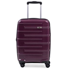 Mala de Bordo 10 kg Polipropileno 4 Rodas Zíper Antifurto SwissOne Montreux Roxo
