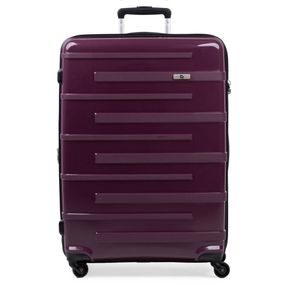 Mala Grande 32 kg Polipropileno 4 Rodas Zíper Antifurto SwissOne Montreux Roxo