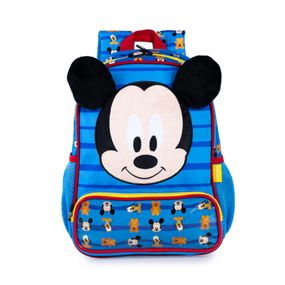 Mochila Escolar Masculina Mickey Baby Azul