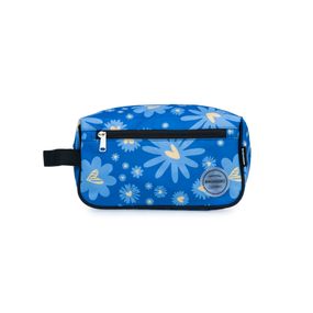 Necessaire Viagem Feminina Margaridas Azul