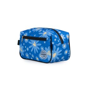 Necessaire Viagem Feminina Margaridas Azul