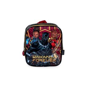 Lancheira Escolar Masculina Marvel Pantera Negra Preta