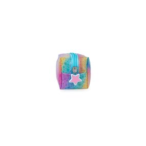 Estojo Escolar Feminino Unicórnio Rainbow Rosa