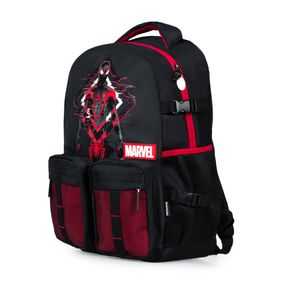 Mochila Escolar Masculina Homem Aranha Preta
